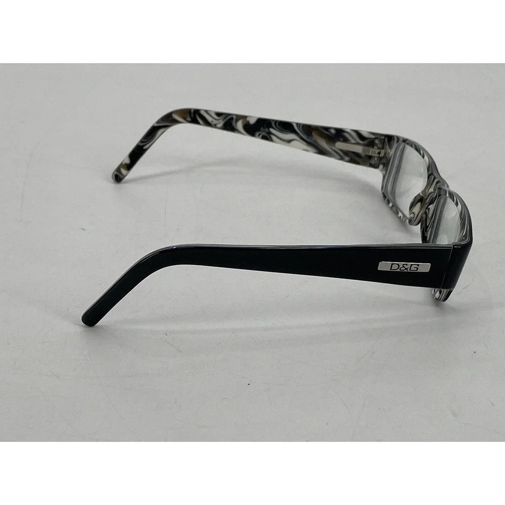 Dolce & Gabbana Eyeglasses DD 1150 765 Black on Marble Rectangular 51[]15 135‎